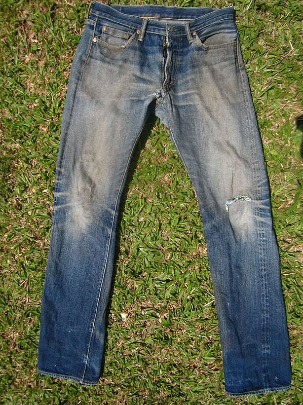 The World Tour 3001 jeans after 3.5 years of wear and travel
