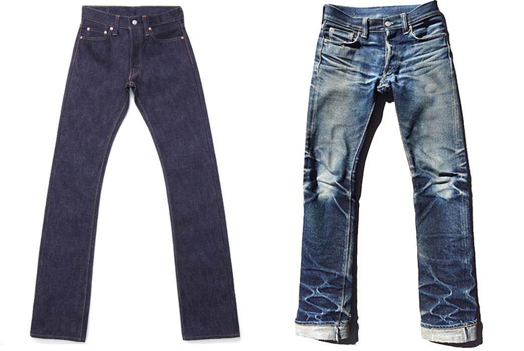 raw denim jeans levis