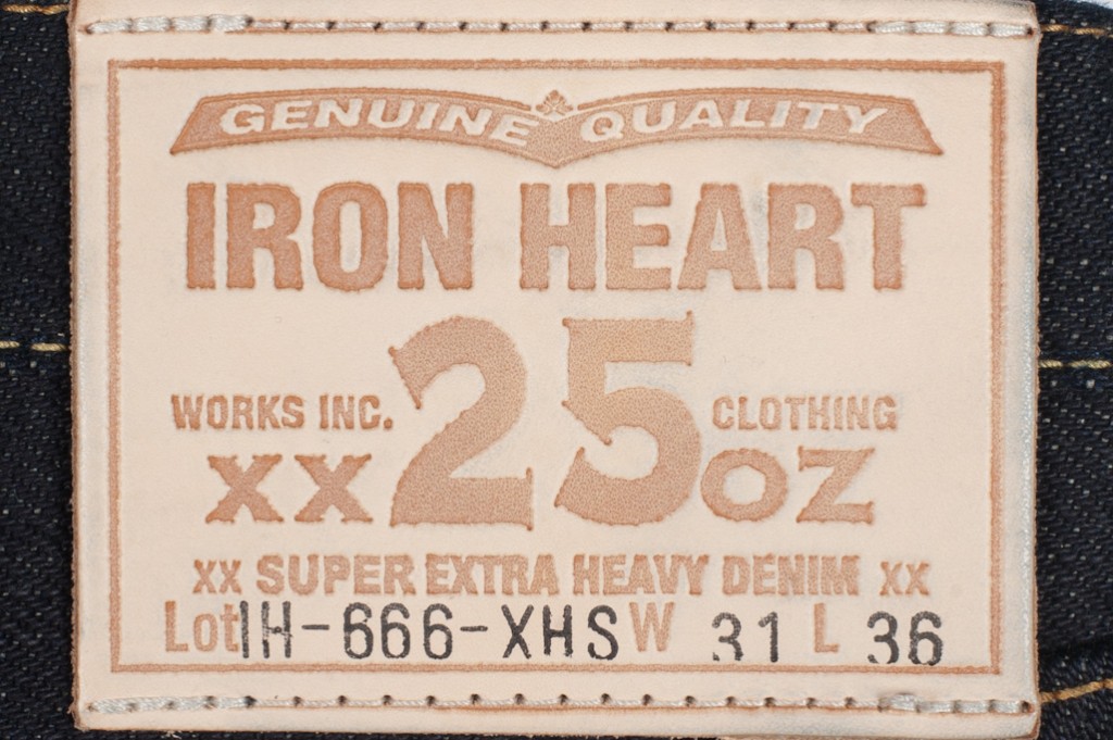 25 oz. Iron Heart Raw Denim
