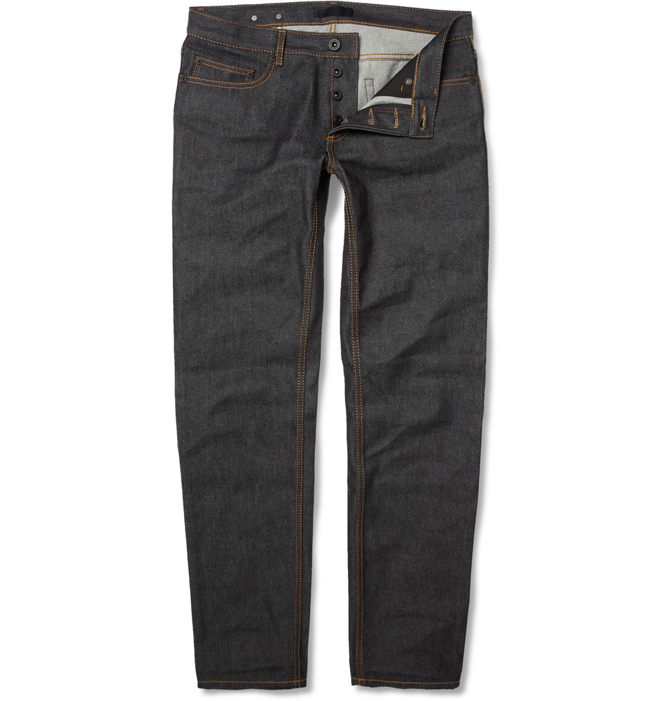 Burberry Prorsum Slim-Fit Raw Denim Jeans