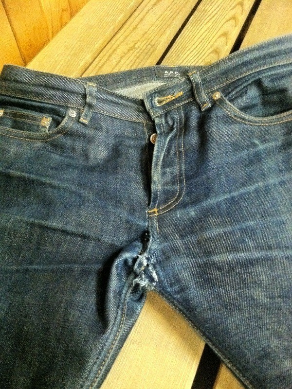 A.P.C New Cure Faded Front Crotch