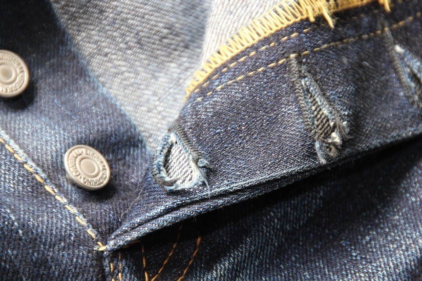 Denim Therapy Review - Torn Button Hole