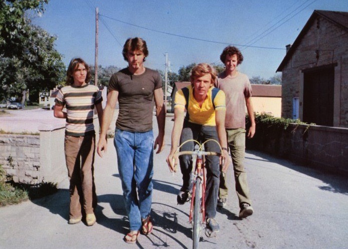 Of the four teenagers in the film, Quaid is the hot-headed alpha male and the only one in jeans