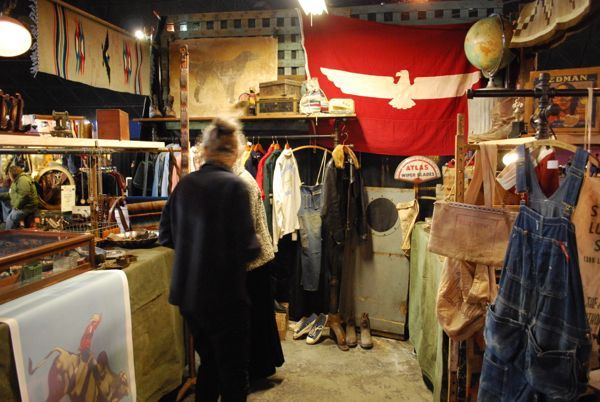 Vintage dealers stocked everything from commemorative sweaters to century old military garb.
