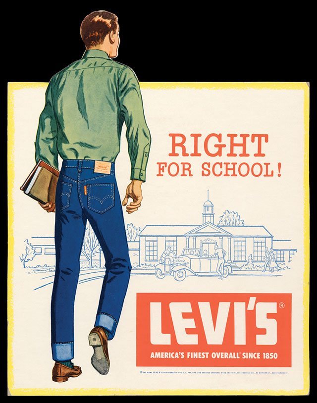 A typical denim council inspired ad from the early 60s.