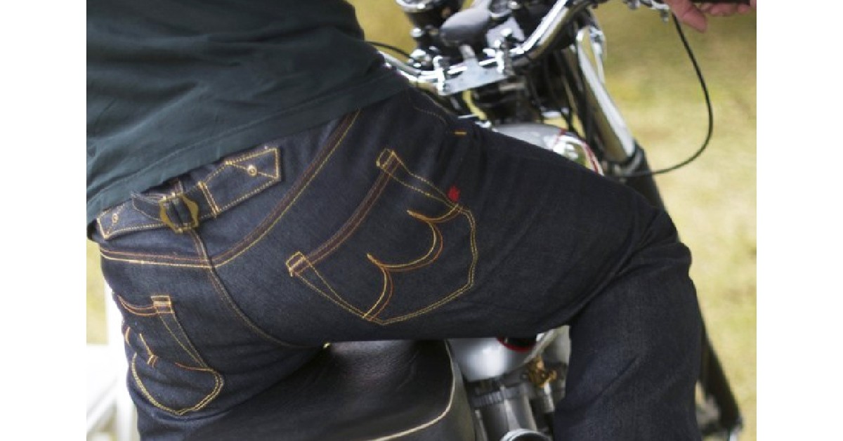 raw denim motorcycle jeans