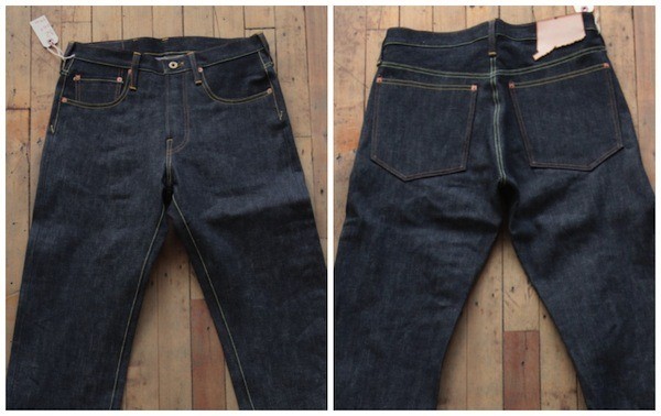 Front and Back of the Hartford Denim Company 001 Jean
