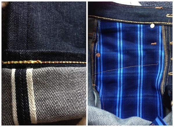 Selvedge Detail of the Cone Mills and the 9 oz Pocket Bags