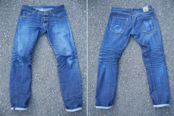 Front and Back After - Cheese Denim SF-003JK (6 Months, 1 Wash, 4 Soaks)