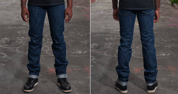Fit - Self Edge x Dry Bones Natural Indigo Hank Dyed Jeans