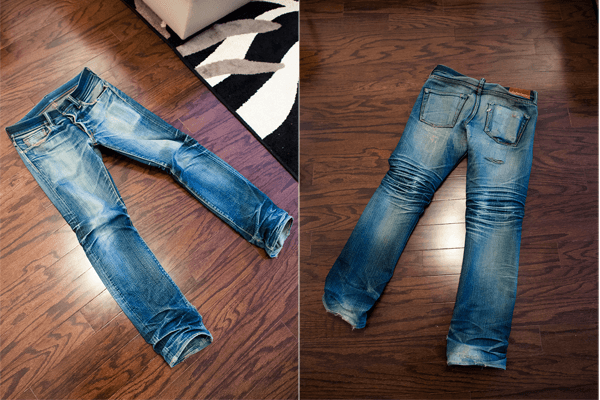 Front and Back - Pure Blue Japan XX-011 (10 Months, 10 Washes)