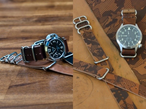 Hellbrand Leather Horween Nato Watch Straps
