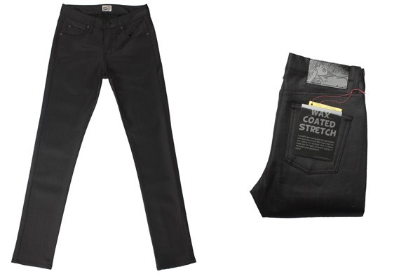 Naked and Famous Wax Coated Stretch Denim 