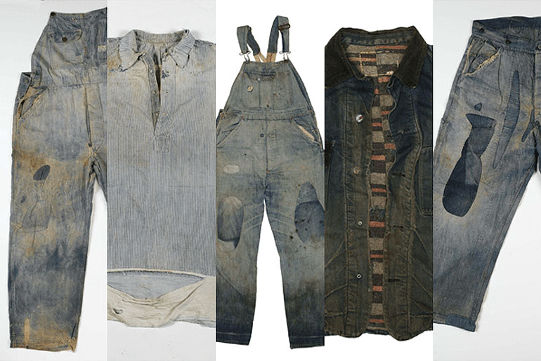 Vintage CONE MILLS Denim Centennial Hang Tags Textile History