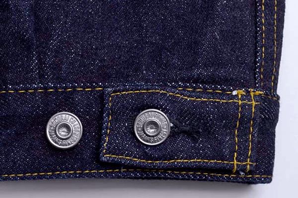 Button Detail - Samurai Jeans 25oz 15th Anniversary Denim Jacket (S552XX)