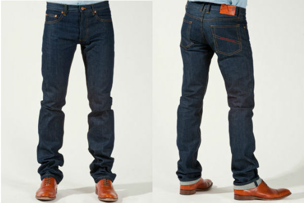 Bowery Fit in Red Selvedge