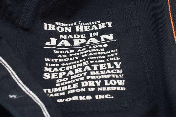 Iron Heart The Johnny Cash Works Too - Superblack 12oz Selvedge Denim Work Shirt