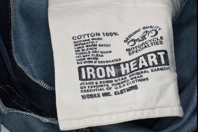 Iron Heart New Release: 817 Deep Indigo Engineer Jeans