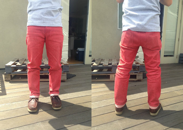 Naked and Famous Red Stretch Selvedge