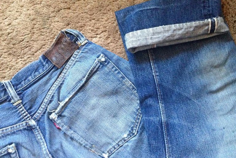 Fade Friday – Vintage Levi’s 501 (60+ years, washes unknown)