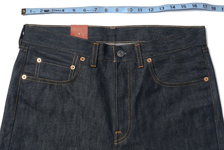Five Pairs of Raw Denim with 38-Plus inch Waists