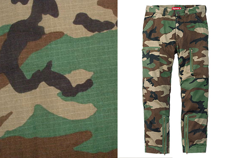 Woodland camo Paratrooper Pants by Supreme