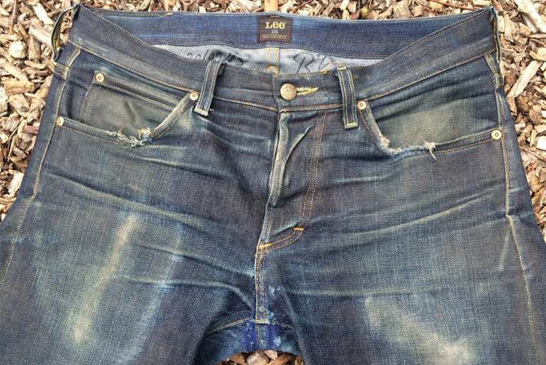 Lee 101S (1 year, 1 rinse, 0 washes) - Fade Friday