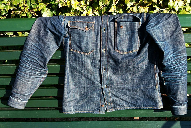 Fade Friday – Nudie Gunnar Shirt Organic Dry (5.5 months, 1 wash, 1 soak)