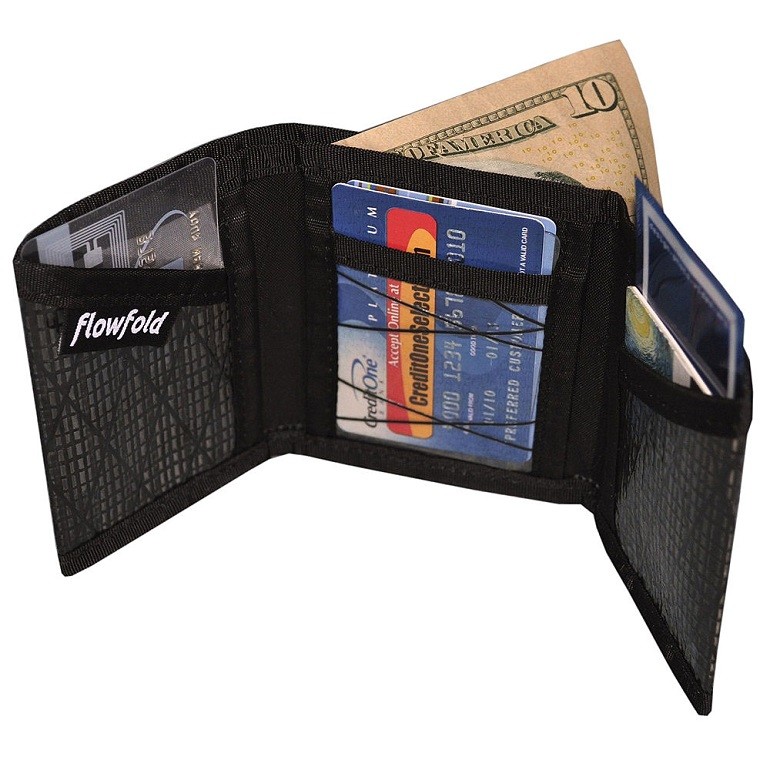 A trifold wallet. Don't use one of these.