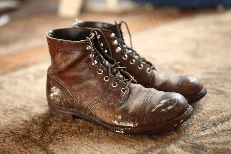 Fade of the Day – Red Wing Iron Rangers in Amber (3 years)