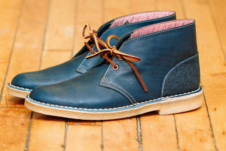 Clarks x Herschel Supply Co. Denim and Leather Desert Boots