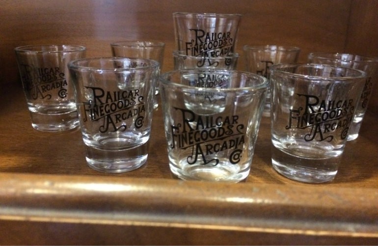 railcar shot glasses