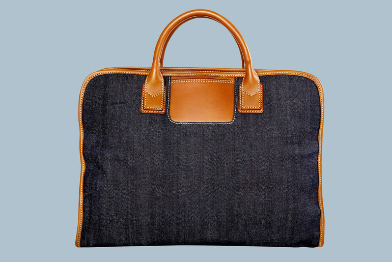 Travelteq x Tenue De Nimes Denim and Leather Bags