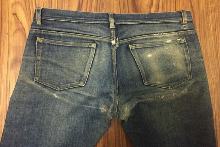 Fade of the Day – A.P.C. Petit Standard (2 Years, 0 washes, 4 soaks)