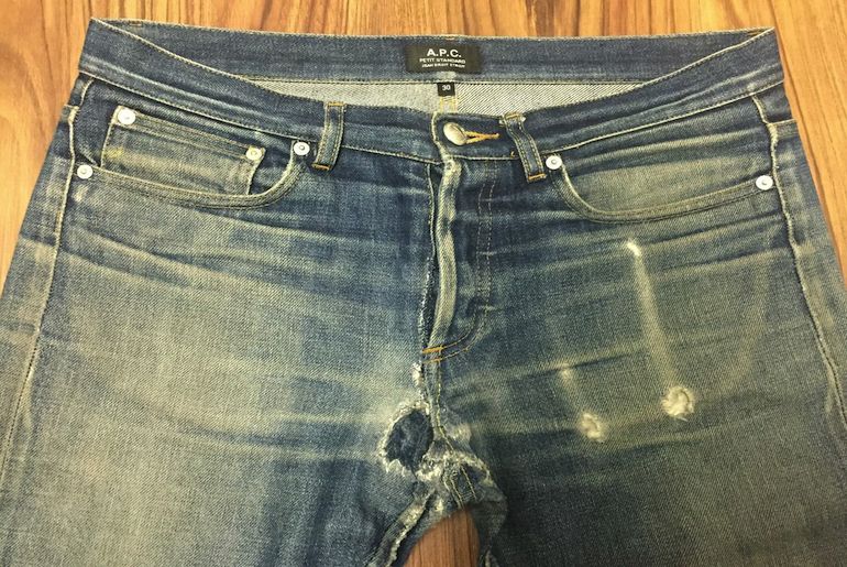 Fade of the Day – A.P.C. Petit Standard (2 Years, 0 washes, 4 soaks)