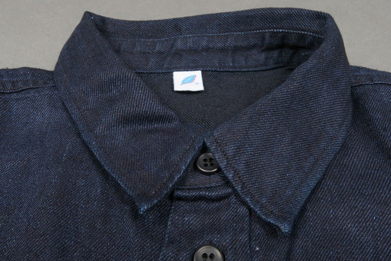 Pure Blue Japan Indigo Linen Work Shirts
