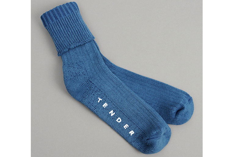 Tender Co Type 007 Woad Dyed Socks