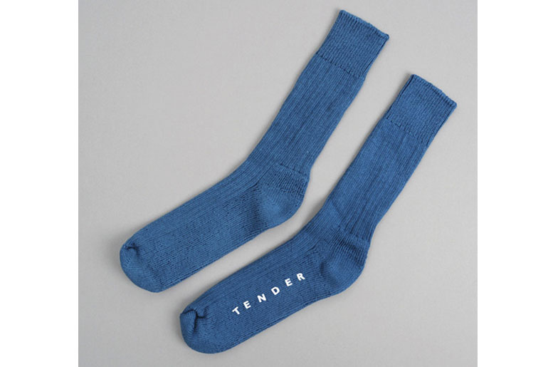 Tender Co Type 007 Woad Dyed Socks