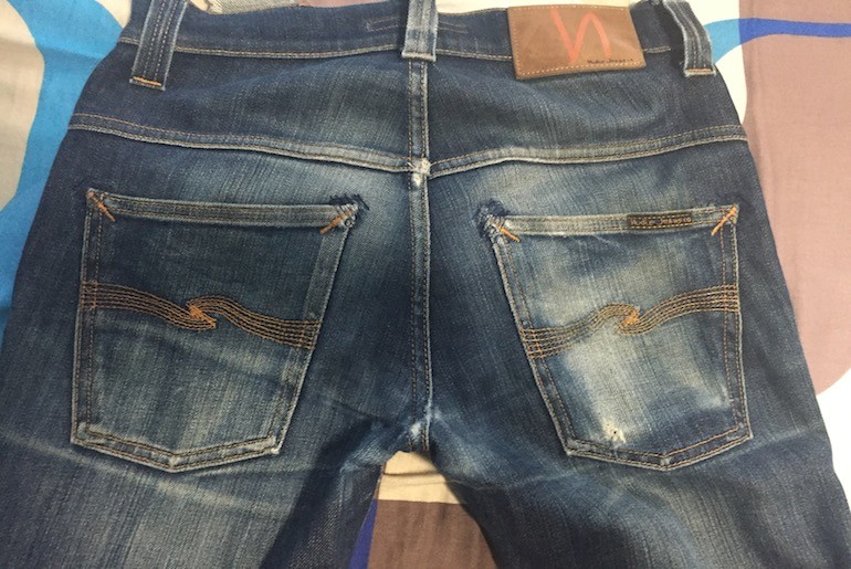 Fade of the Day – Nudie Thin Finn Dry Stretch (3 years, 4 months, 1 wash, 2 soaks)