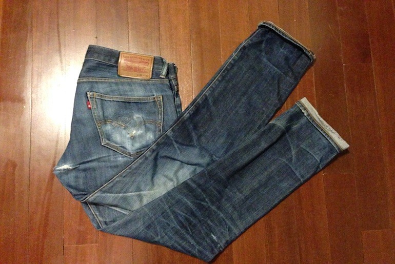 Fade of the Day – Levi’s Matchstick (3 years 9 months, 3 washes, 4 soaks)
