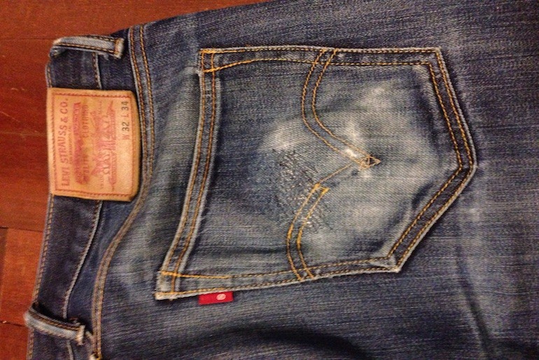 Fade of the Day – Levi’s Matchstick (3 years 9 months, 3 washes, 4 soaks)