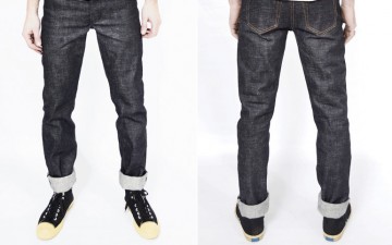 Left Field NYC 18 Oz. Heavy Slub Collect Mills Denim Front and Back Fit