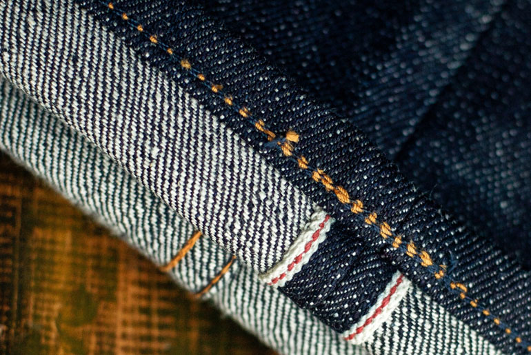 Old Blue x Chain Stitches Rough Selvedge Jean