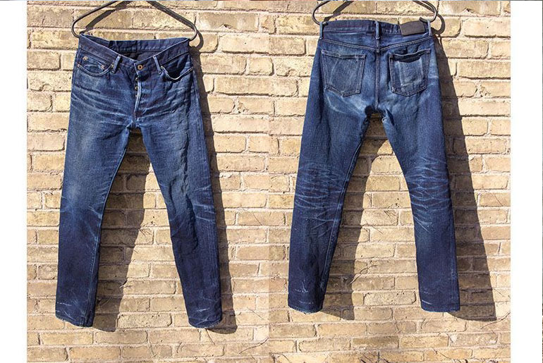 Fade of the Day – Japan Blue x Blue Owl 410 (7 months, 5 washes, 1 soak)