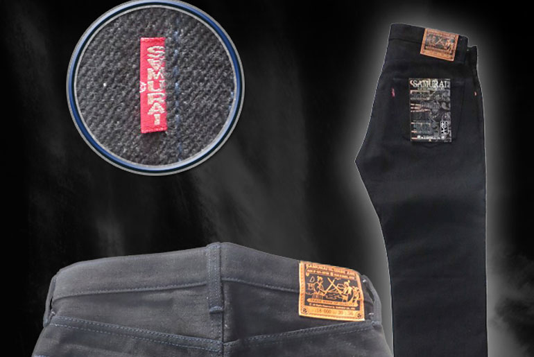 Samurai Jeans S710BKB Black x Black Jean