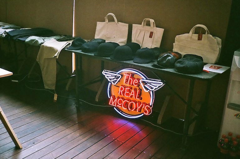 Real McCoy's hats on a table at Clutch Collection