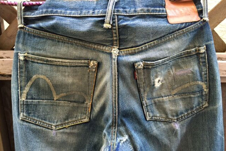 Fade of the Day – Evisu Lot 2000 (3.5 years, 5 washes, 1 soak)