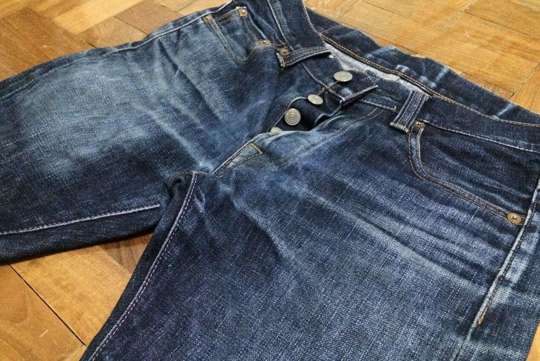 Fade of the Day – Momotaro X Japan Blue 0200SP (15 Months, 8 Washes, 3 Soaks)