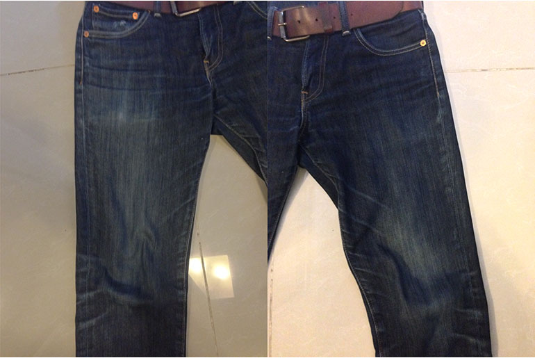 Fade of the Day – Levi’s 511 Rigid Dragon (1 Year, 10 Months, 5 Washes)