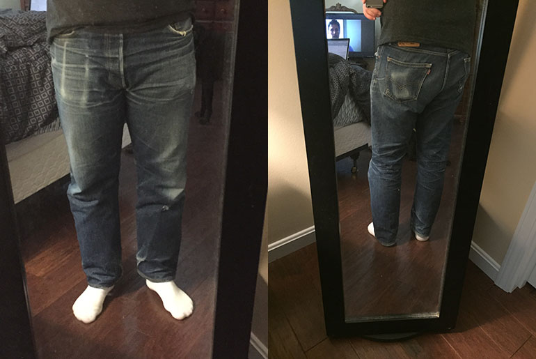 Fade of the Day – Levi’s 501 STF (3 Months, 1 Wash, 4 Soaks)